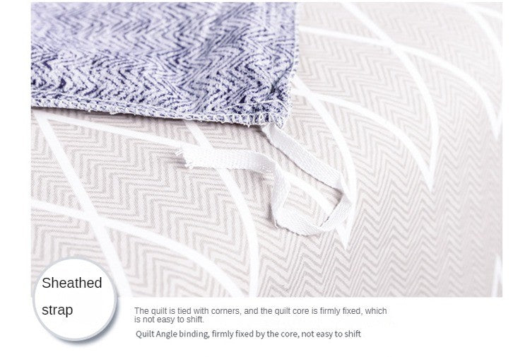3PC 100% Cotton Duvet Cover Set Striped Printing 1PC Duvet Cover 2PC Pillowcase Cotton Soft Skin Friendly Bedding