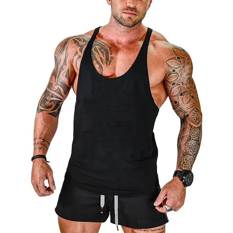 Gym Man Workout Bodybuilding Shirt Men Singlets Stringer Undershirt Vests Tank T