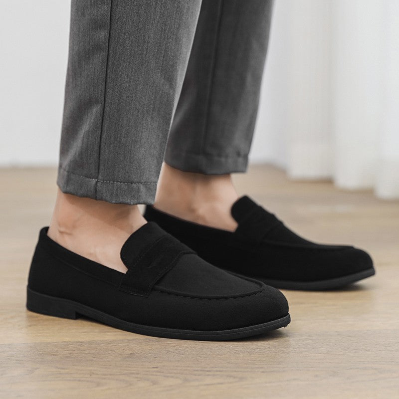 High Quality Men Loafers Comfortable Lightweight Casual Shoes Leather Dress Shoes Slip on Flat Fashion Business Shoes Moccasins