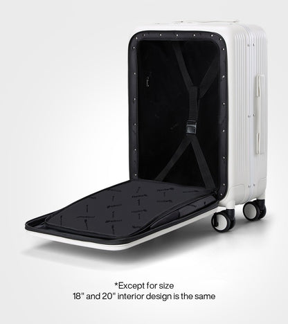 Hanke New Design Luggage Business Travel Suitcase Carry On Boarding Cabin Trolley Case PC Material Rolling Spinner Wheels
