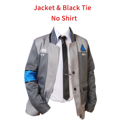 Connor RK800 Cosplay Costume Jacket Tie Set Game Detroit Become Human Role Play Uniform Men Party Outfits