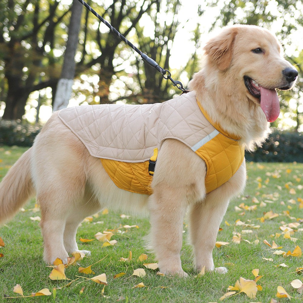 Roupas de inverno para cães colete à prova d'água jaqueta para cães pequenos e grandes casaco quente para cães de estimação roupas acolchoadas para buldogue francês