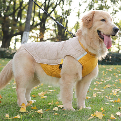 Roupas de inverno para cães colete à prova d'água jaqueta para cães pequenos e grandes casaco quente para cães de estimação roupas acolchoadas para buldogue francês