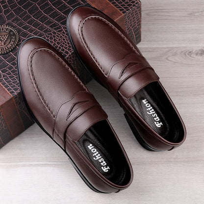 British Style Autumn Casual Leather Doudou Shoes Men's Outdoor Step on Business Shoes Fashion Handmad Designer  Single Flats