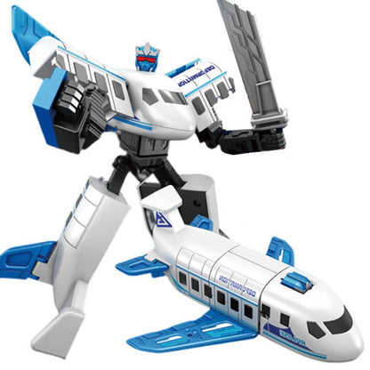 WEIJIANG NOVO 20CM Transformação Anime Boneco de Ação Brinquedos de Filme Plástico ABS Robô Carro Avião Tanque Legal Modelo Presente para Meninos