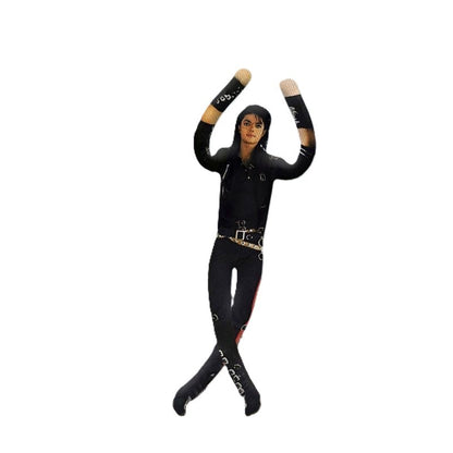 HOT Anime Michael Jackson Cosplay Prop Doll Plush Stuffed Figure Dolls Room Decoration Abstract Joint Mobility Props Gift