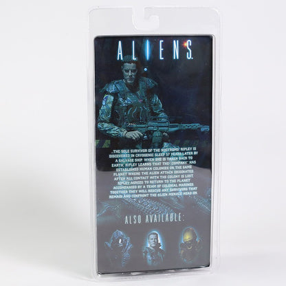 NECA Aliens Xenomorph Warrior Dog Alien Ellen Ripley Weyland Yutani Bishop Colonel Cameron 7"Action Figure Collectible Model Toy