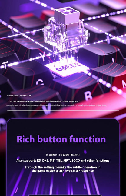 Teclado mecânico AULA WIN60 WIN68 HE MAX switch magnético 8k de polling rate RGB zona morta 0 teclado de jogos personalizável para e-sports