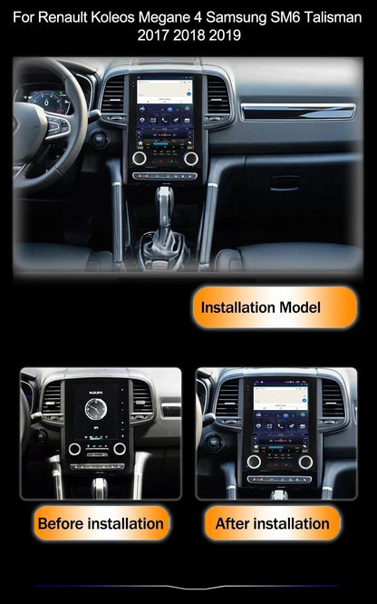 Rádio Android 15 Para Renault Koleos Megane 4 Samsung SM6 Talisman 2017 - 2019 Carro Multimídia carplay sem fio auto 5G WiFi GPS