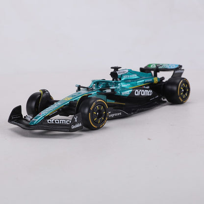 Burago 1:43 MR25 Aston Martin F1 Carro de Corrida Nº 18 Carro Modelo em Liga
