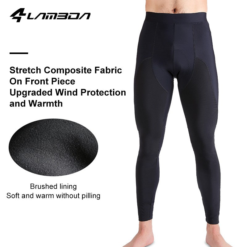 LAMEDA 2025 Pro Winter Cycling Bib Longs Thermal Wool Lined Windproof Reflective Padded Bike Pants Seamless Leg Panel 3D Cutting