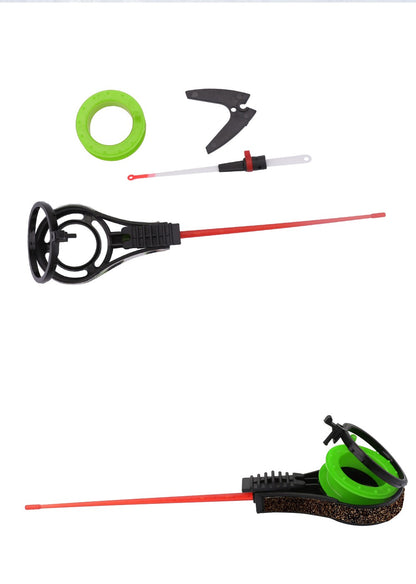 Cana de Pesca de Gelo FTK Mini Portátil de Inverno Haste de Plástico ABS Destacável Impermeável Ponta de Reposição da Haste