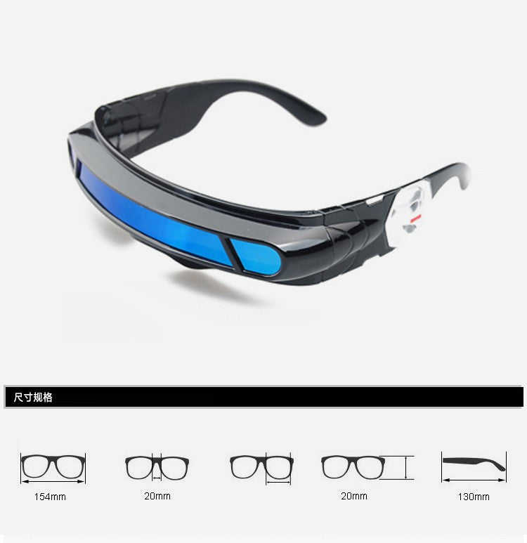 x-man sunglasses X-men Cyclops Cosplay Polarized Sunglasses for Men Women Memory Material Shield  Designer Sunglasses