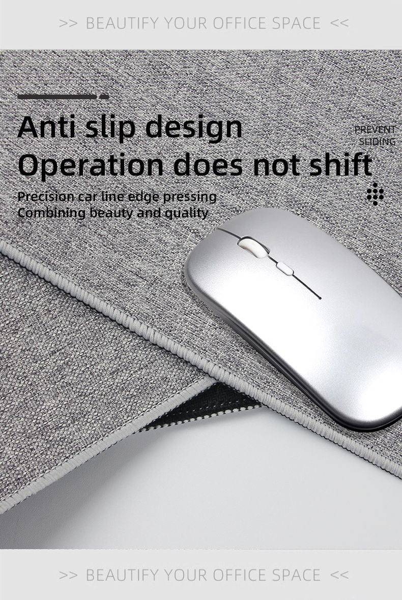 Mousepad Extra Grande de Borracha de Algodão e Linho XXL, Mousepad Gamer, Tapete de Mesa Grande para Jogos, Tapete de Teclado, Tapete de Mesa de Computador
