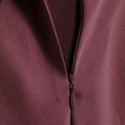 TRZA-Women's Long Satin Halter Dress, Backless, Bow Tied, Back Zipper, Female Dr