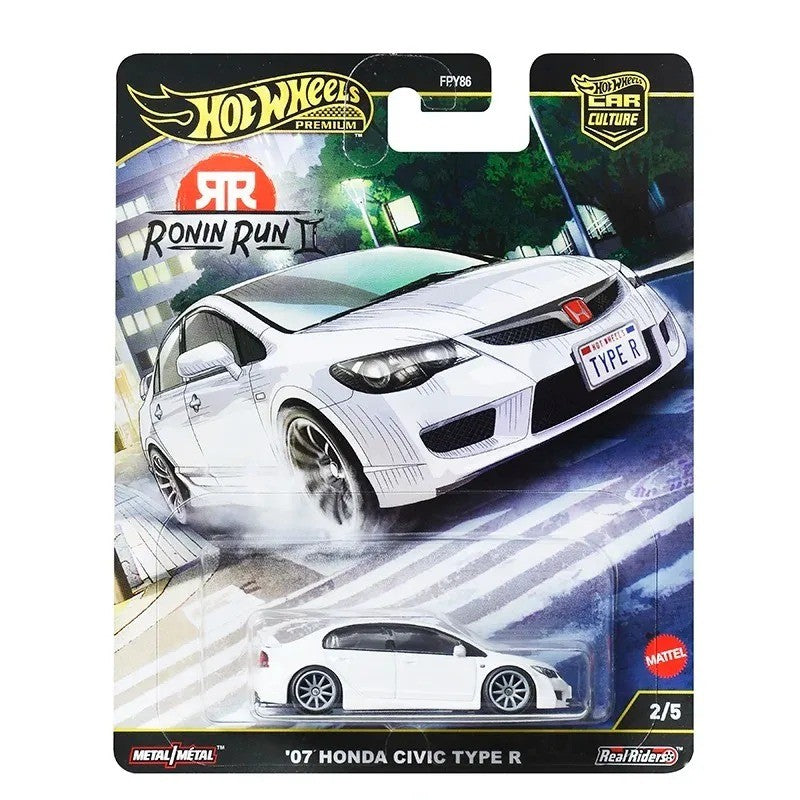 Hot Wheels Premium 2025 FPY86 Ronin Run 2, Japan Historics 5 Car Culture, Modelo Diecast Escala 1:64, Brinquedos Colecionáveis de Presente para Crianças