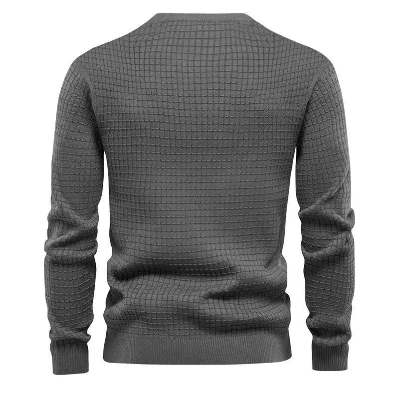 New Men's Crew Neck Sweatshirts Solid Color Large Sweatwear Spring Outdoor Jogging Tops