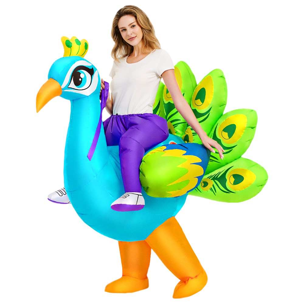 New Riding Animal Inflatable Costume Anime Suits Dress Mascot Purim Halloween Christmas Party Cosplay Costumes for Adult