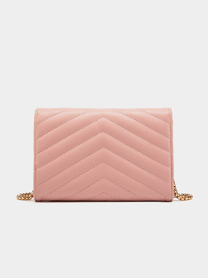 Stylish women's quilted handbag/wallet highquality PU leather crossbody bag casual portable versatile women's clutch