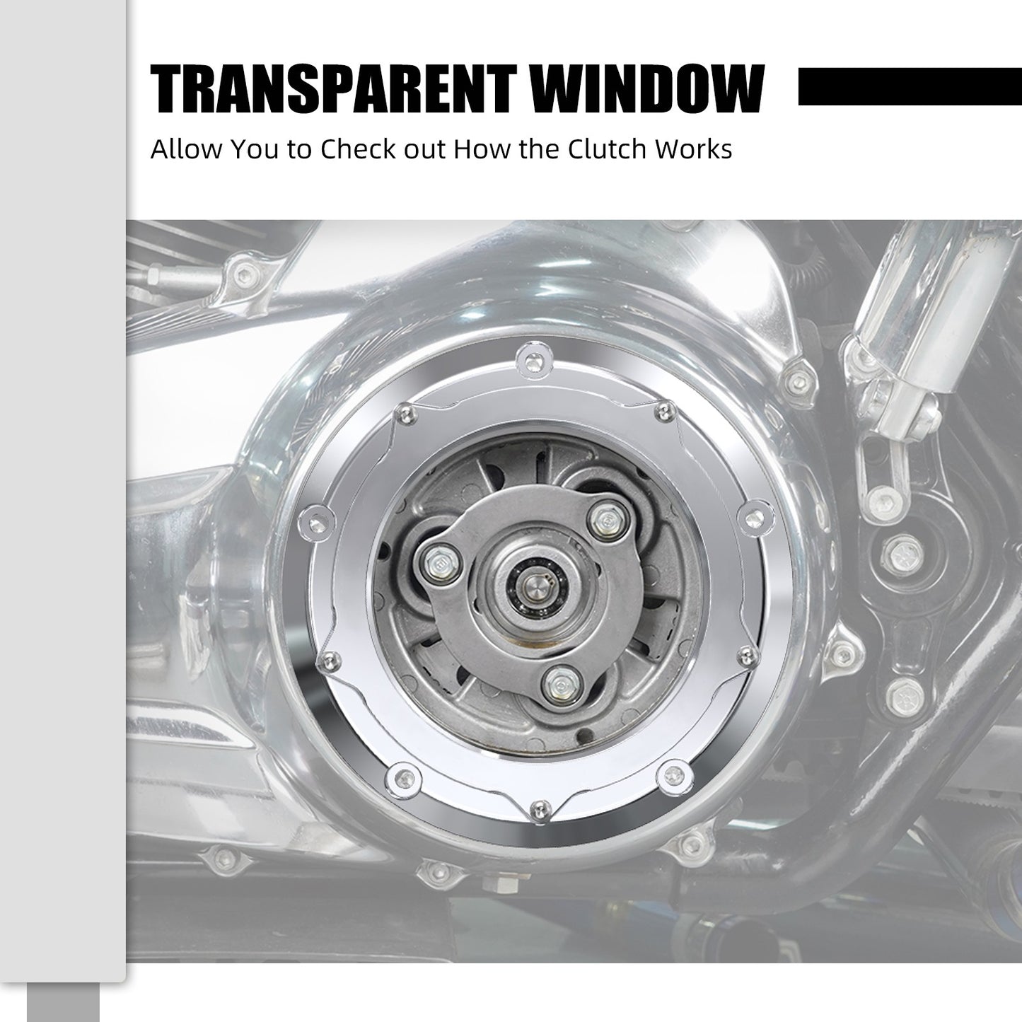 Para Harley Street Glide FLHX 2016-2025 Tampa da Embreagem Derby Power Plate Road Glide FLTRX FLTRXS Road King FLHR Electra Glide FLHT
