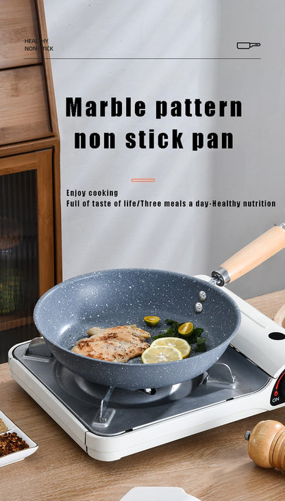 Frigideira Antiaderente de 26cm/28cm/30cm Wok para Casa, Bife, Ovo, Grelha, Fogão a Gás e Indução, Panela de Cozinha, Frigideira para Panquecas, Panela de Cozimento