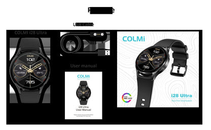 COLMI i28 Ultra AI Smartwatch AMOLED Display, Built-in AI Da-GPT, Muslim Prayer, Bluetooth Call Watch, Smartwatch For Men Women