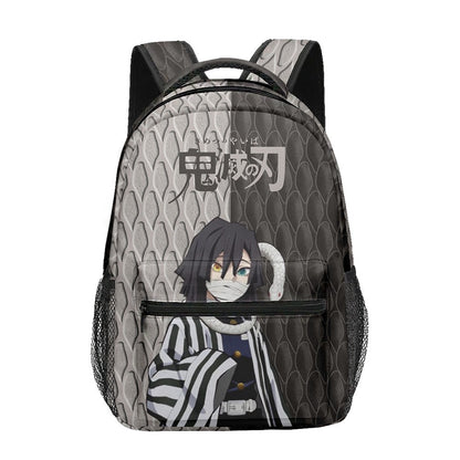 Anime Demon Slayer Tanjiro Nezuko 3D Printed Backpack for College Students Large School Bag 15 Inch Laptop Bag Middle School