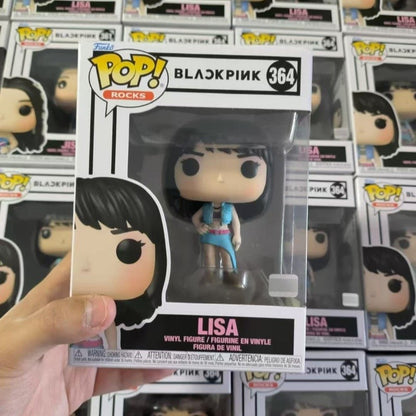 ? Funko Pop Blackpink Jennie Lisa Rose Boneca de Vinil Coreana Grupo Feminino Modelo de Ação Presentes Comemorativos para Fãs Colecionáveis