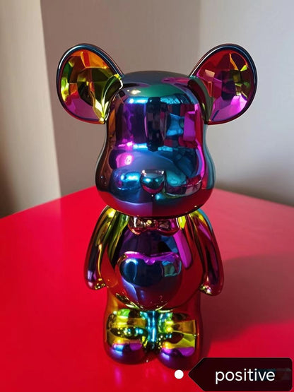 17/27/cm Aesthetic Bear brick Ceramic Staute Teddy Bear decor action figure Sculptures Ornament for room Home Decoration Crafts