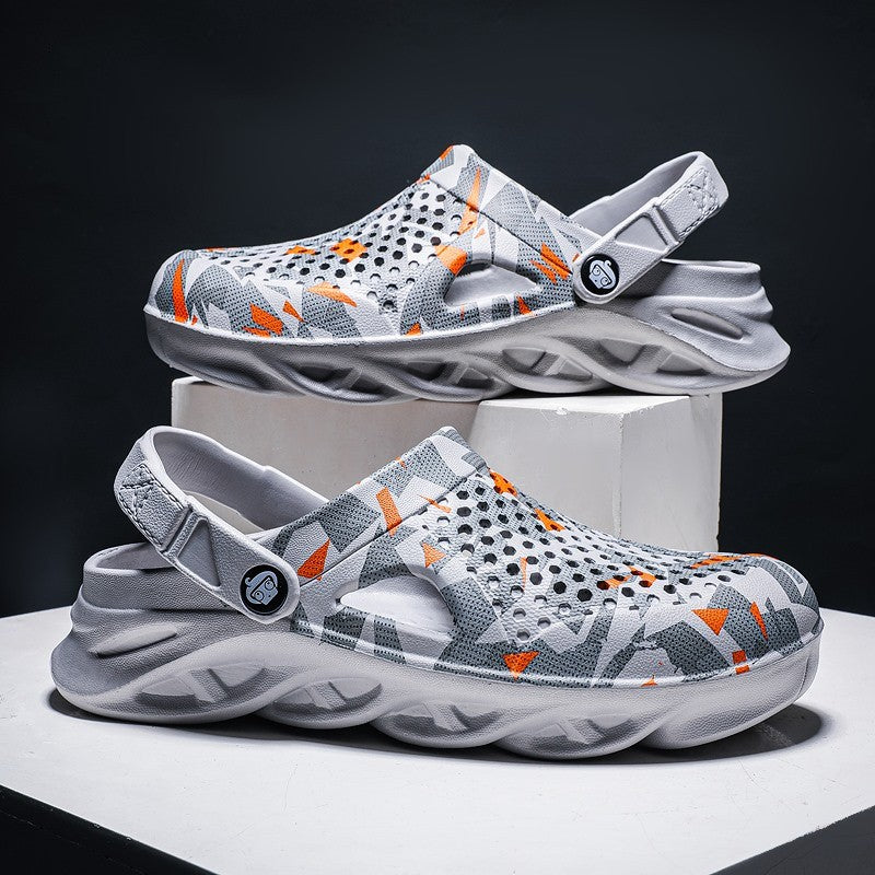 Flat Sandals Men Shoes EVA Slippers Garden Platform Sandals Man Summer Sandals New Male Sneakers Outdoor Home Clogs