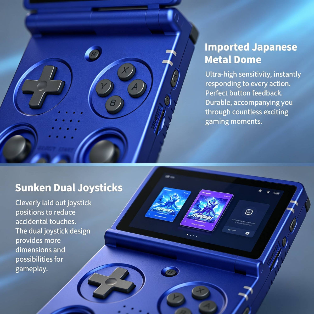 RG34XXSP ANBERNIC Flip Retro Handheld Game Console 3.4 Inch  Screen H700 Pocket Game Player Support PSP PS1 GBA NDS Arcade