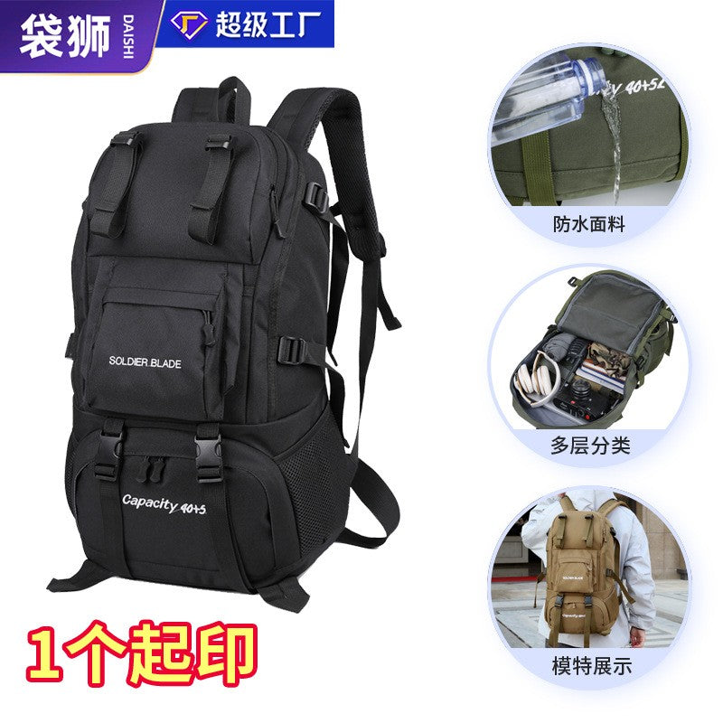 New Hiking Mountaineering Bag 50l Large Capacity Waterproof Ultra Light Outdoor Sports Backpack For Men