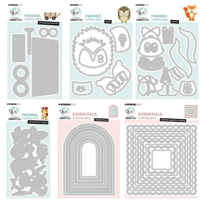 August 2026 New Mushrooms Autumn Frame A6 Autumn Leaves Circle Frame Metal Cutting Dies for DIY Handmade Scrapbook Photo Album