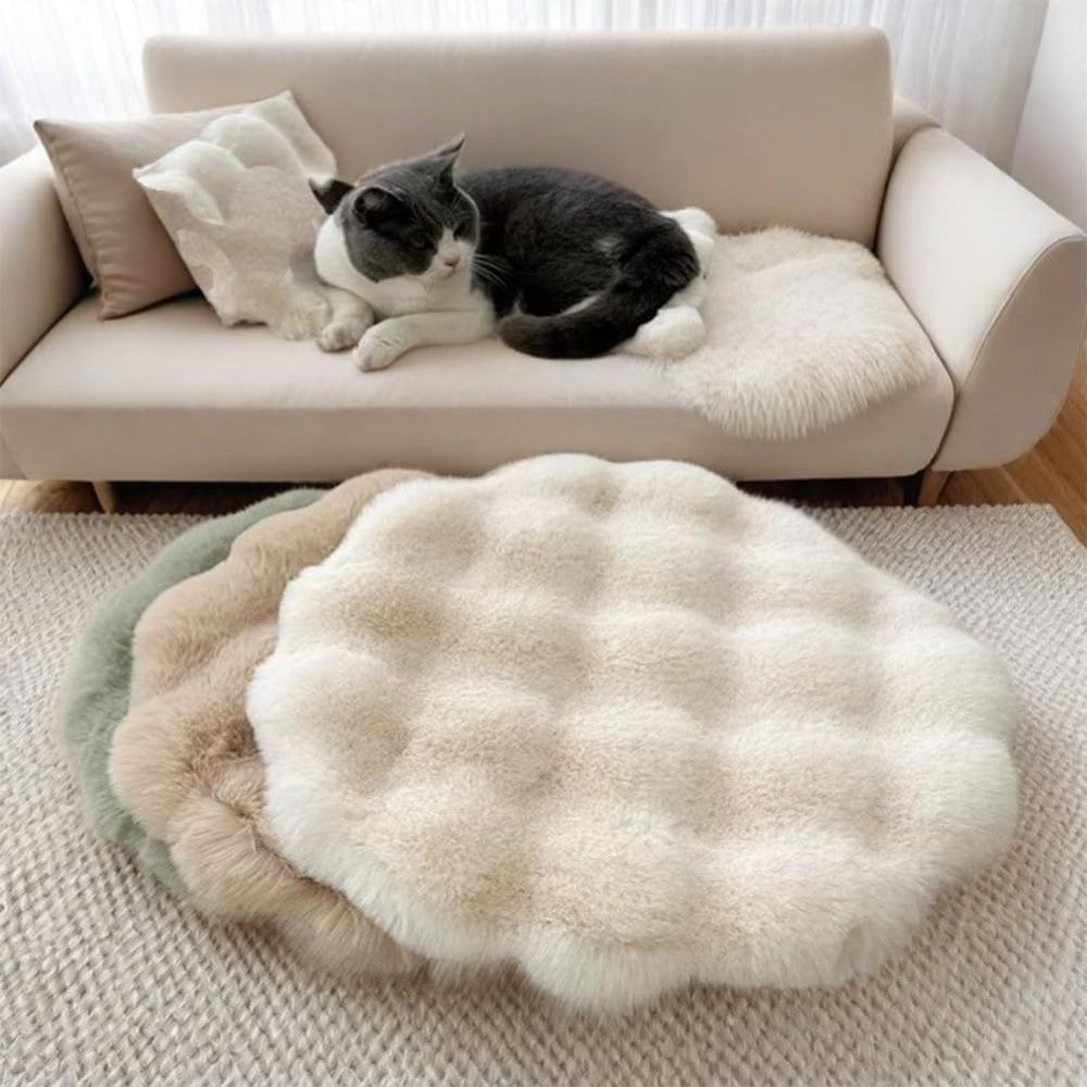 Nova Almofada Redonda para Gatos, Lavável, Base Antiderrapante, Almofada para Animais de Estimação com Função de Isolamento, Cama para Cães, Almofadas para Dormir