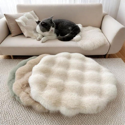 Nova Almofada Redonda para Gatos, Lavável, Base Antiderrapante, Almofada para Animais de Estimação com Função de Isolamento, Cama para Cães, Almofadas para Dormir