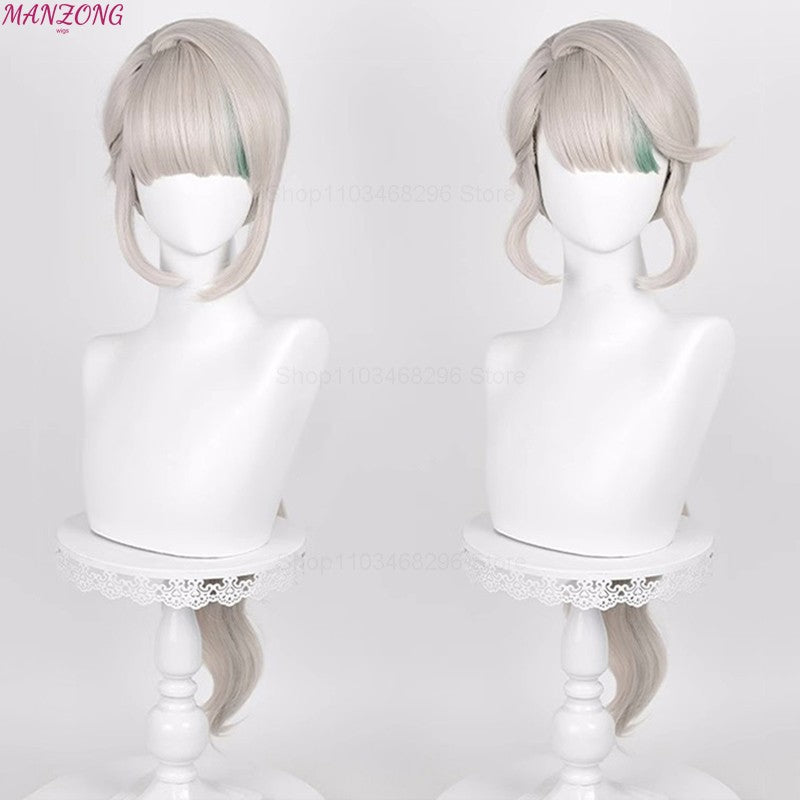 Lynette Cosplay Wig Impact Fontaine Cosplay Wig Anime Heat Resistant Synthetic Wigs + Wig Cap