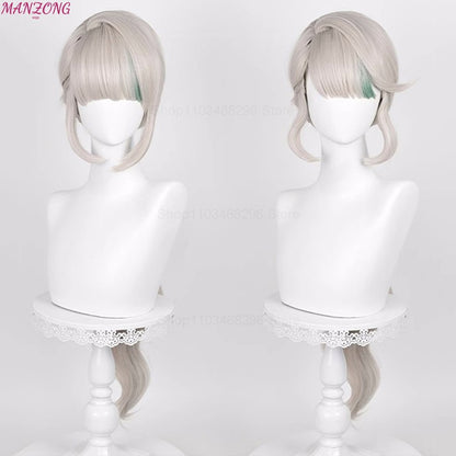 Lynette Cosplay Wig Impact Fontaine Cosplay Wig Anime Heat Resistant Synthetic Wigs + Wig Cap