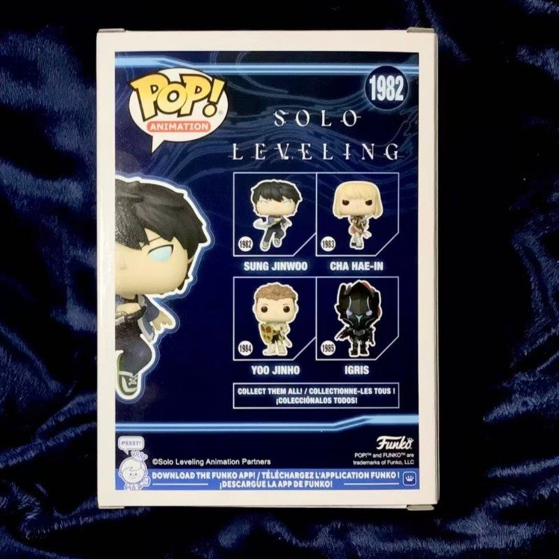 Official Genuine Funko Pop Solo Leveling Sung Jin-Woo Action Doll Model 1982 Limited Edition Hidden Item Vinyl Dolls Gift Toys