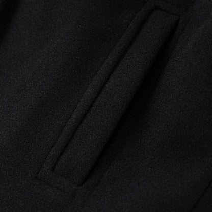 Elegant Faux Fur Lace Up Woolen Coat Women Shawl Collar Belted Waist Full Sleeve Coats Female Autumn Winter Fashion Lady Outwear