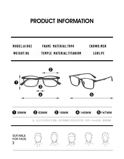 KANSEPT High Quality UltraLight Pure Titanium Anti Blue Reading Glasses Myopia Hyperopia Optical Glasses Prescription Eyewear