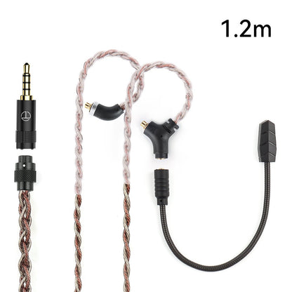 TRN RedChain Plus Gramr Gaming Earphone Upgrade Cable with Detachable Microphone 3.5mm 1.2M/2M Headphone TRN Official Store