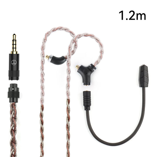 TRN RedChain Plus Gramr Gaming Earphone Upgrade Cable with Detachable Microphone 3.5mm 1.2M/2M Headphone TRN Official Store