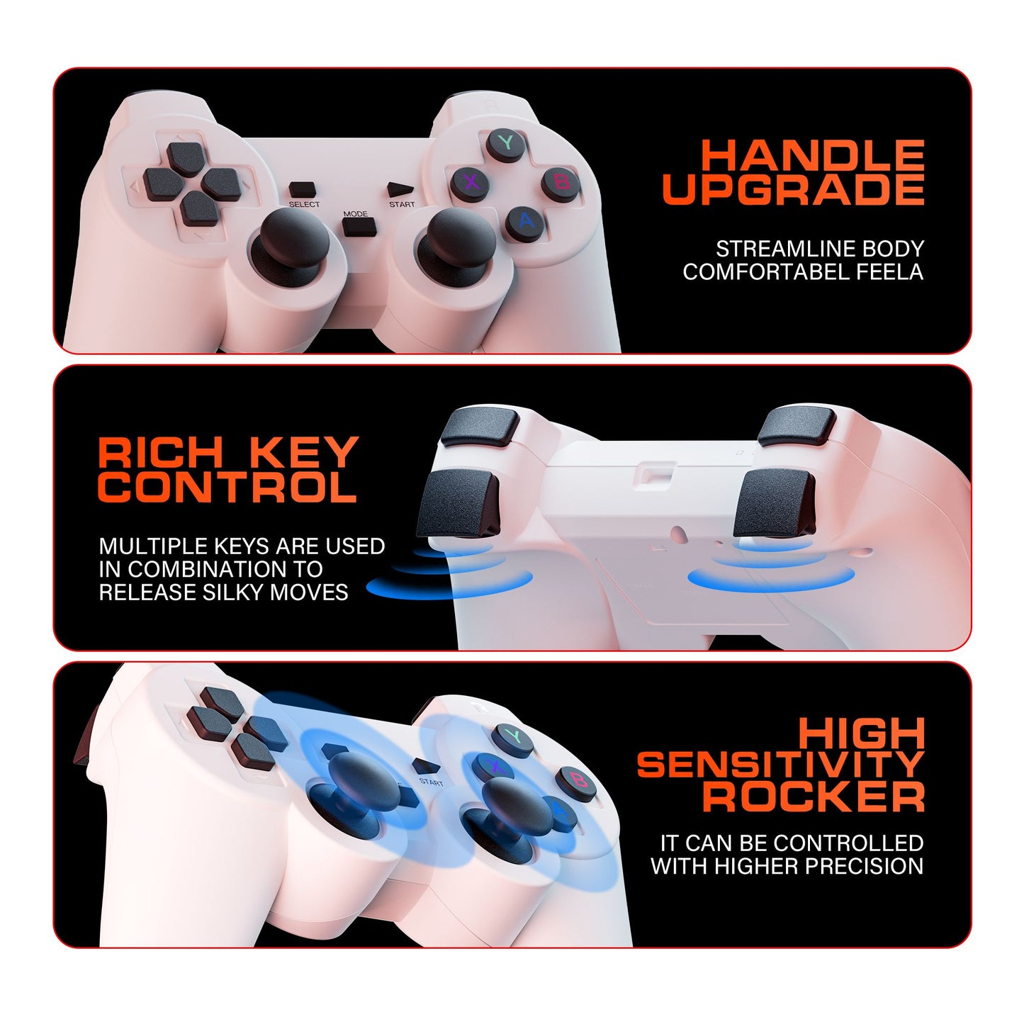 Projetor para Jogos S40GE Android 11 64 GB Cartão TF Controle de Jogo Sem Fio Wi-Fi Duplo Projetor Portátil para Home Theater 1280*720P