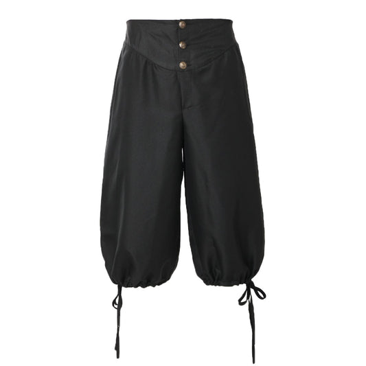 Pirate Costume Breeches Pirate Pants Renaissance Medieval Viking Trousers Cosplay Back Lace Up Shorts