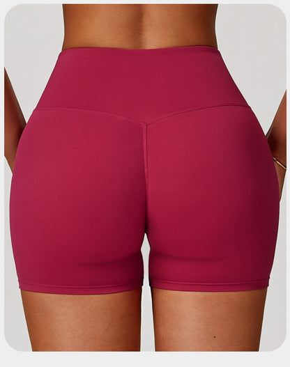 SWELTERING Gym Fitness Shorts Running Cycling Sports Shorts Breathable Workout Short Leggings High Waist Fitness Yoga Shorts