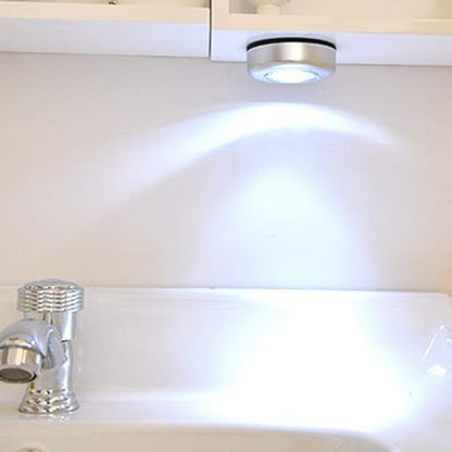 1/4/10 ? Mini Led Night Light, Self Adhesive Push Light Stairs Hallway Closet Kitchen Bedroom, Cabinets, Counters, Hallway