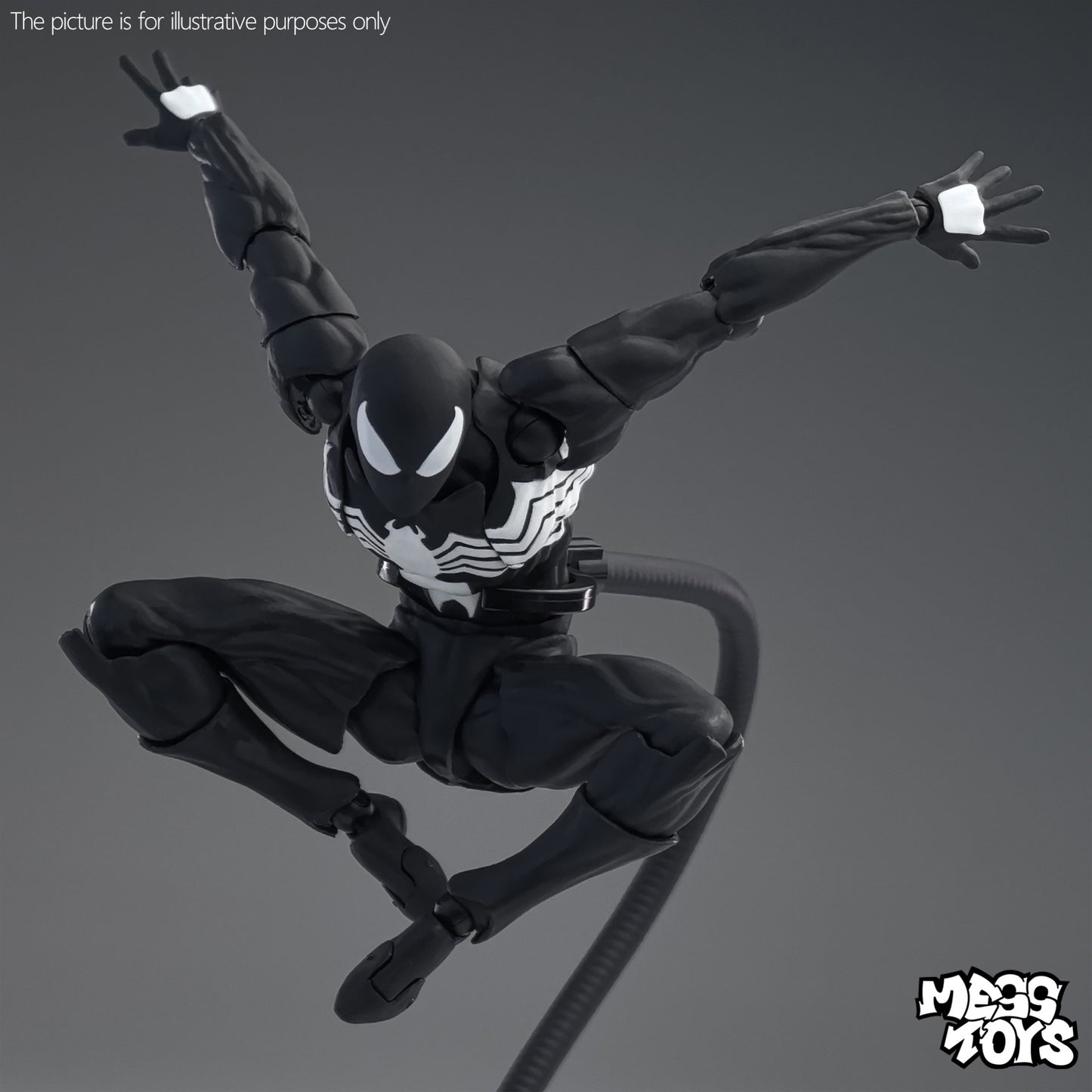 Boneco Articulado Homem-Aranha Mess Toys Preto Vizinho Simbionte Homem-Aranha Figuras Ct Toys Bonequinho Homem-Aranha Preto Vermelho Brinquedos Infantis