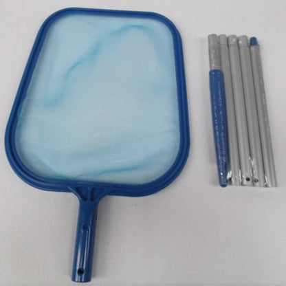 Swimming Pool Skimmer Net with 5 Aluminum Pole Sections Pool Net Skimmer Rak Pool Cleaner Leaf Removal Garden Pond Cleaning Tool