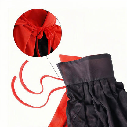 90Cm/120Cm/140Cm/150Cm Halloween Costumes for Men and Women, Role-Playing Apparel, Adult Stand-Collar Cape, Black and Red Reversible Long Robe, Unisex Adult Style, Reversible Stand-Collar Long Robe Cape