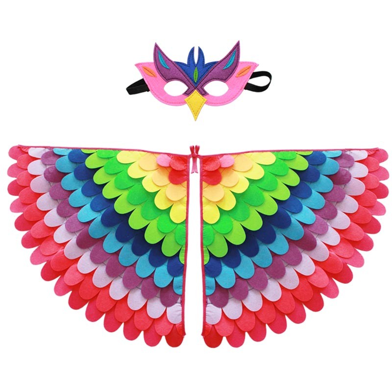 Kids Animal Costume Birds Felt Wings Fun Cosplay Halloween Costumes Butterfly Wing